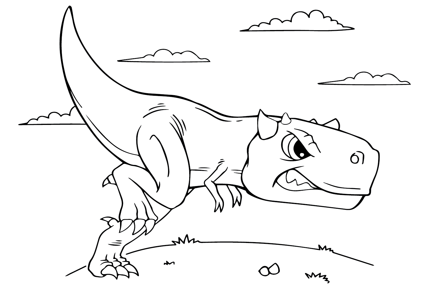 Carnotaurus coloring pages