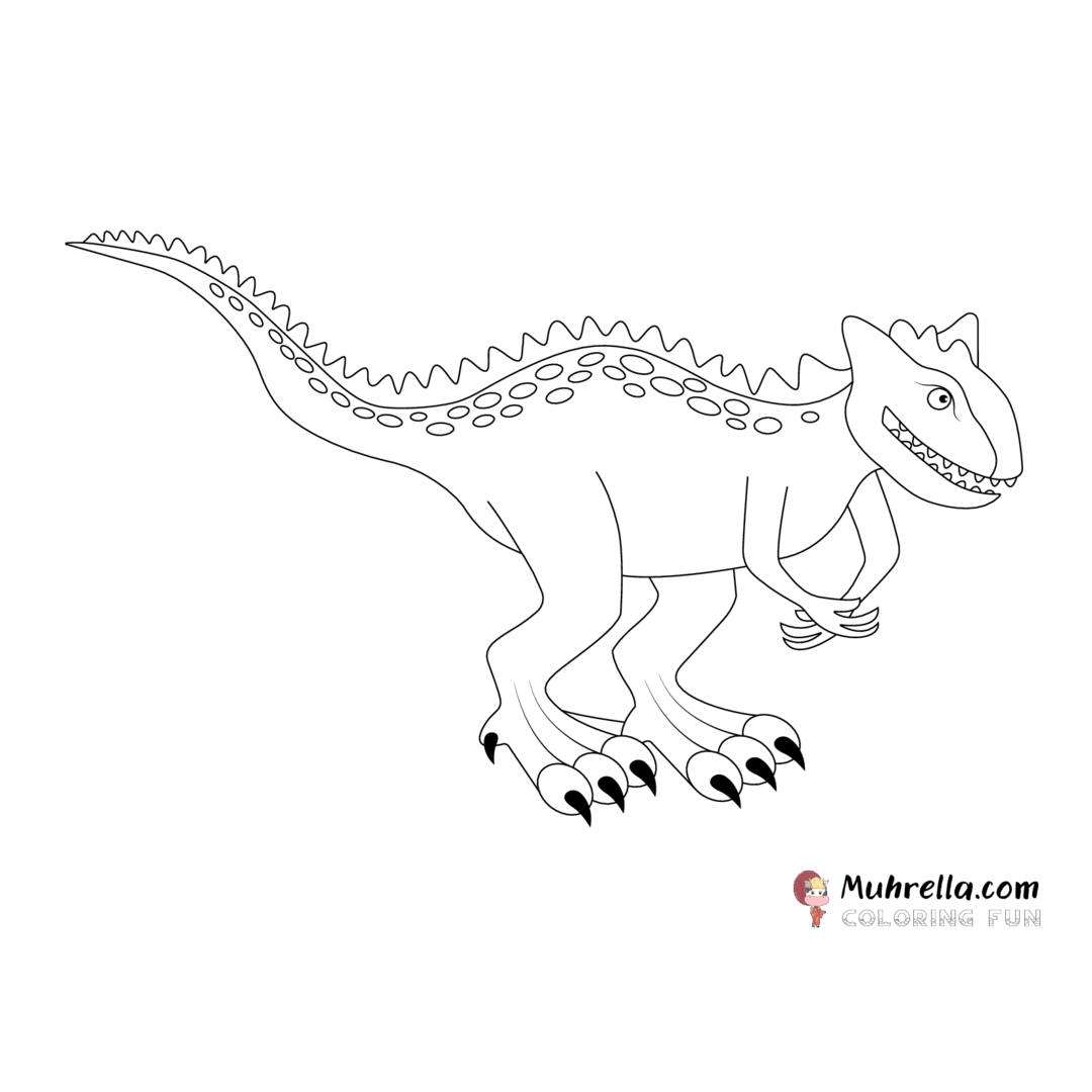 Carnotaurus coloring page