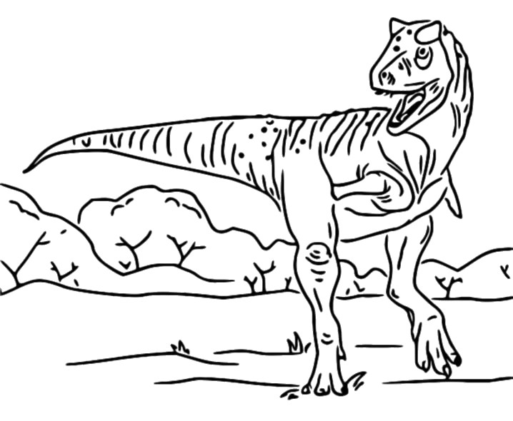 Coloring page jurassic world