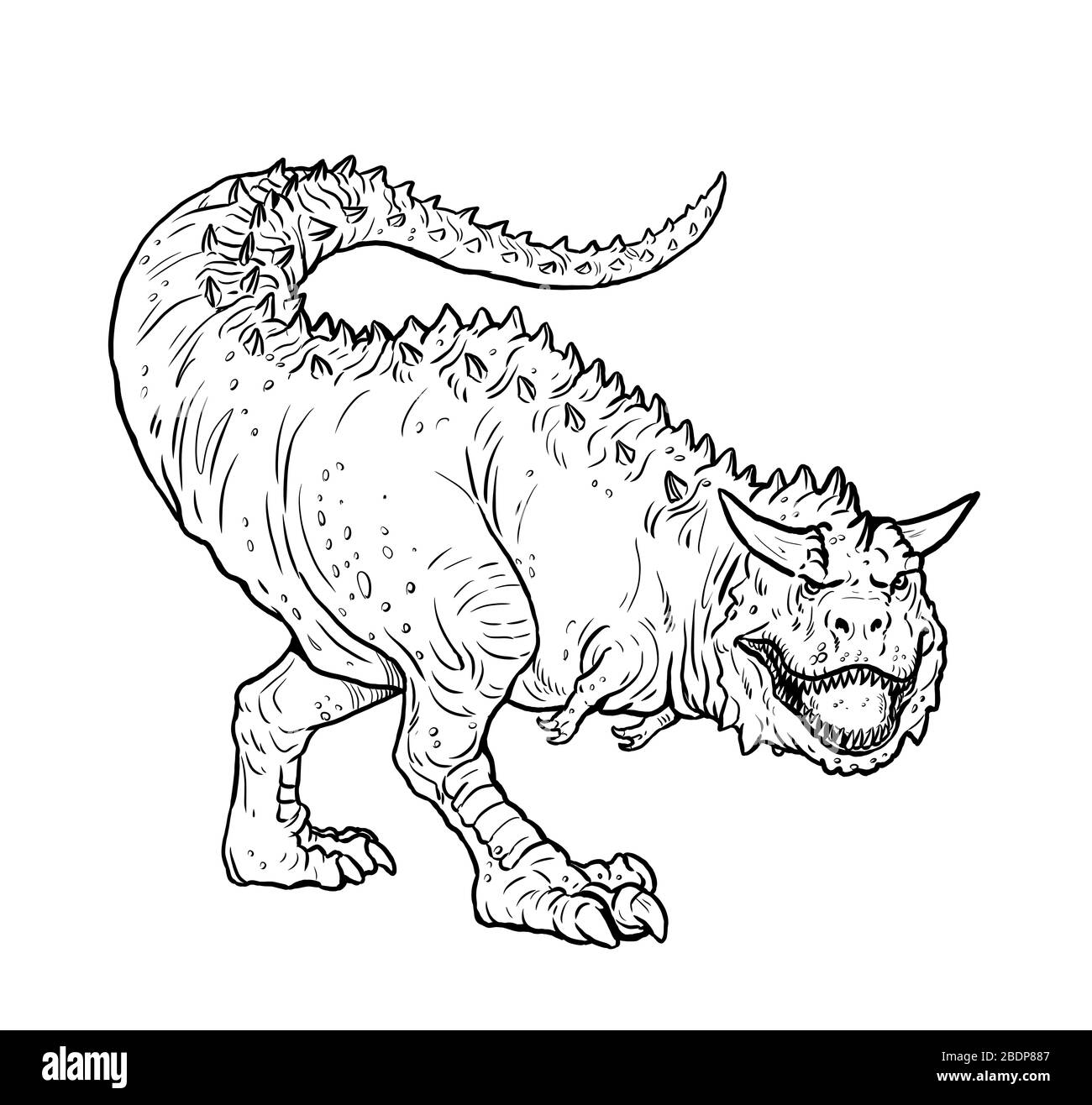 Carnotaurus black and white stock photos images