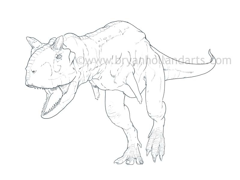 Carnotaurus by bryan holland on
