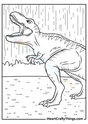 Free printable jurassic world coloring pages for kids
