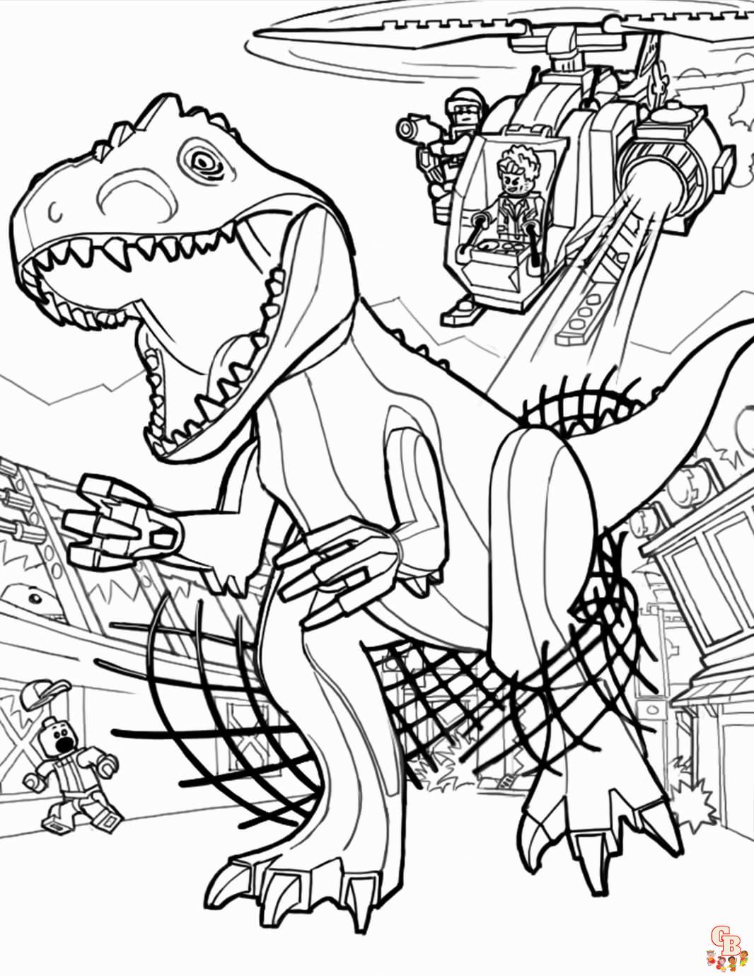 Free printable jurassic park coloring pages for kids