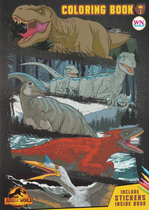 Books jurassic world coloring book stickers