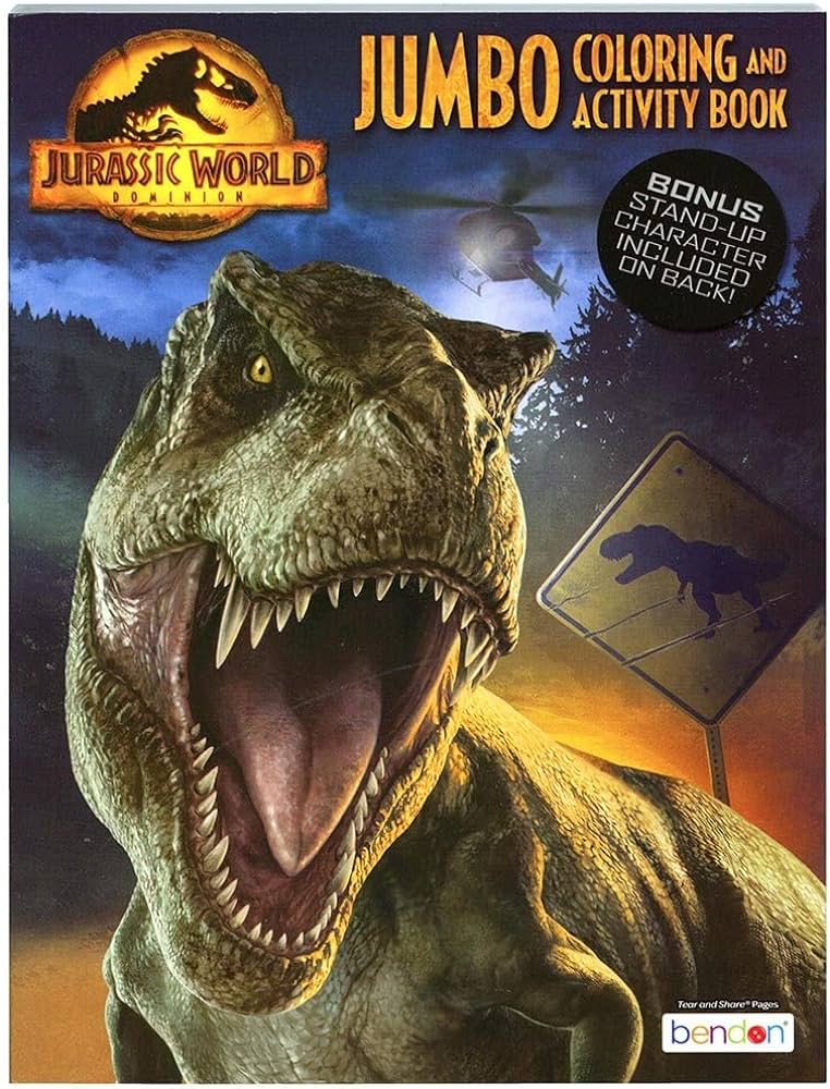 Bendon jurassic world coloring book color book books
