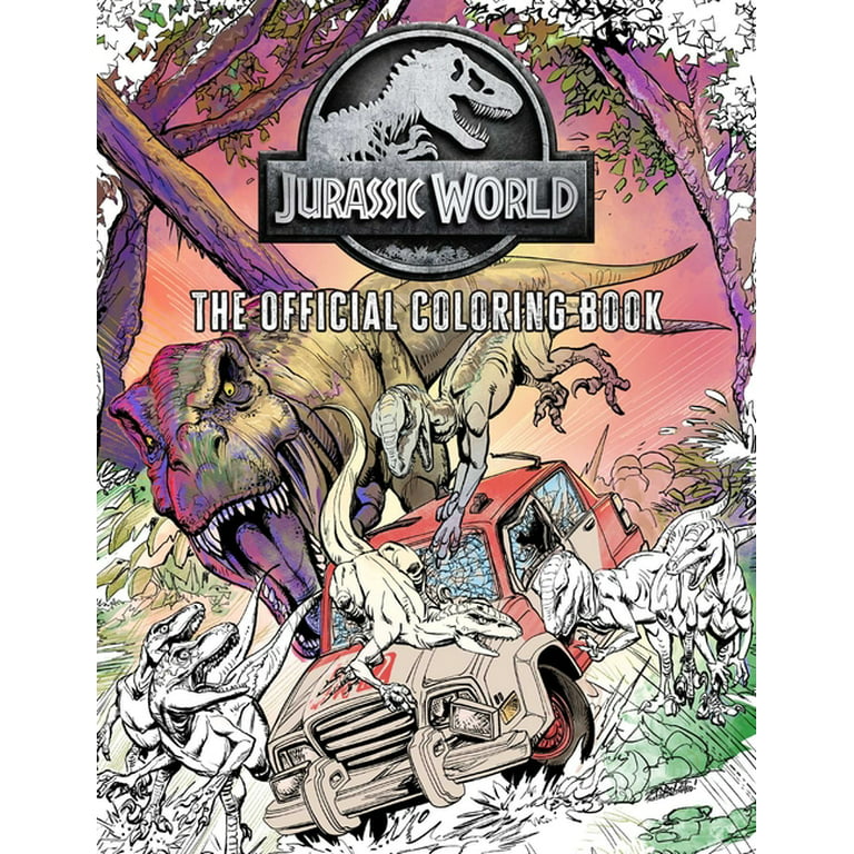 Jurassic world the official coloring book paperback