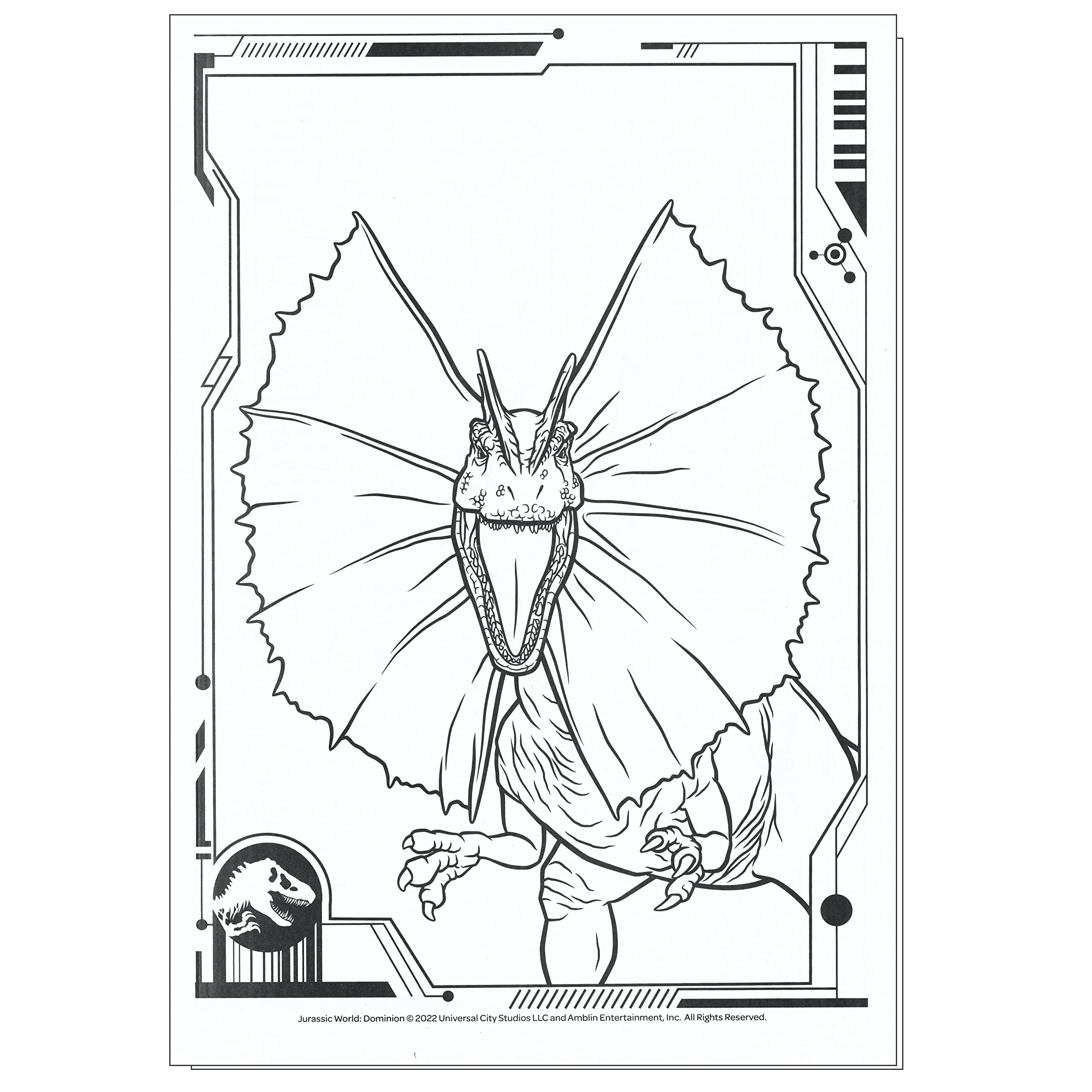 Jurassic world jumbo coloring and activity book