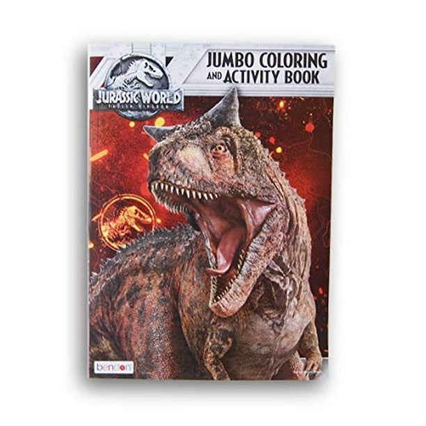 Lazy days jurassic world fallen kingdom jumbo coloring and activity book