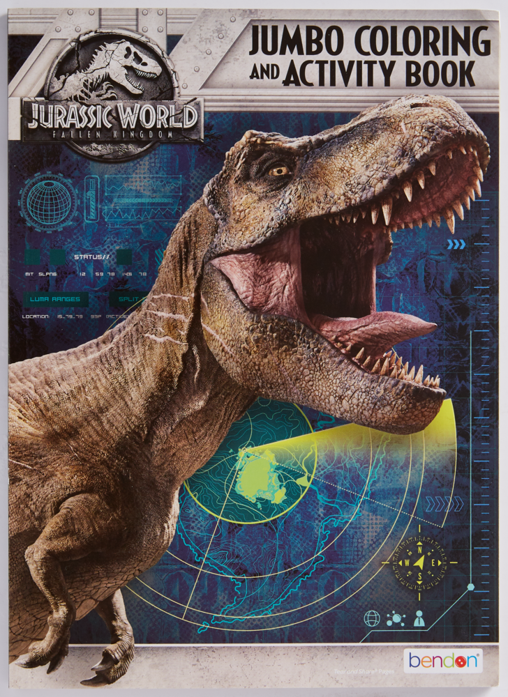 Jurassic world colouring activity book party city