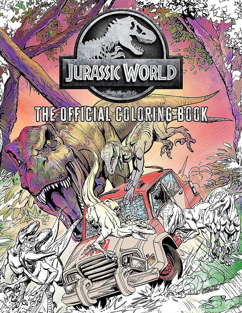Jurassic world the official coloring book insight editions zornow jeffrey books