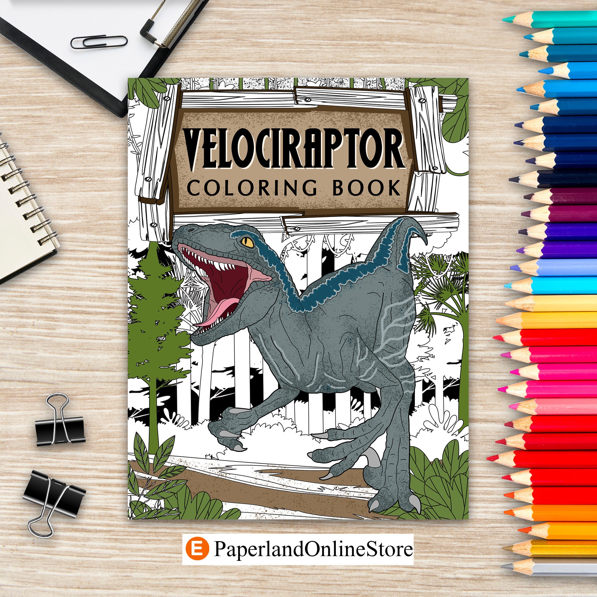 Velociraptor coloring book dinosaur coloring pages coloring