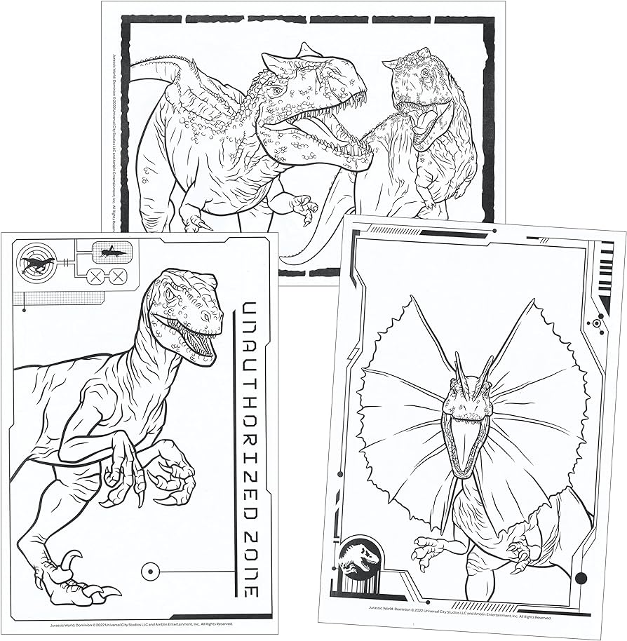 Jurassic world jumbo coloring and activity book