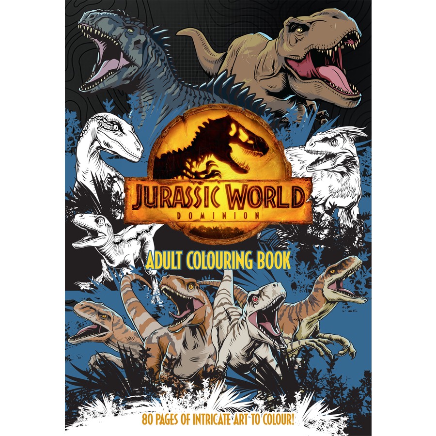 Jurassic world adult colouring book â spend with us