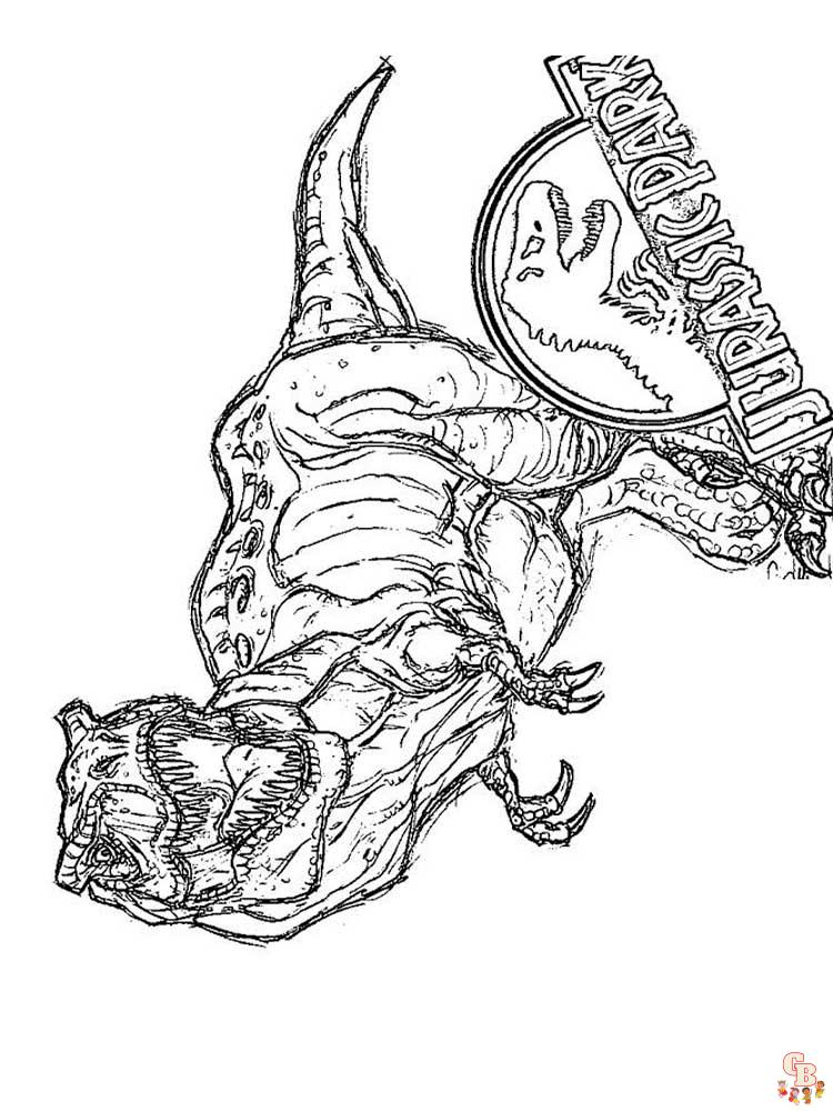 Free printable jurassic world coloring pages