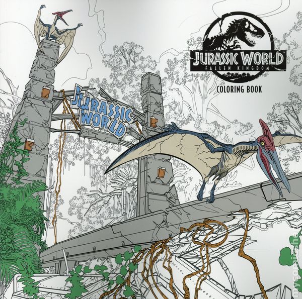 Jurassic world fallen kingdom coloring book sc dark horse ic books