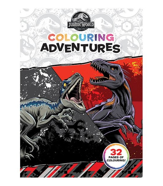 Jurassic world colouring adventures universal stralia