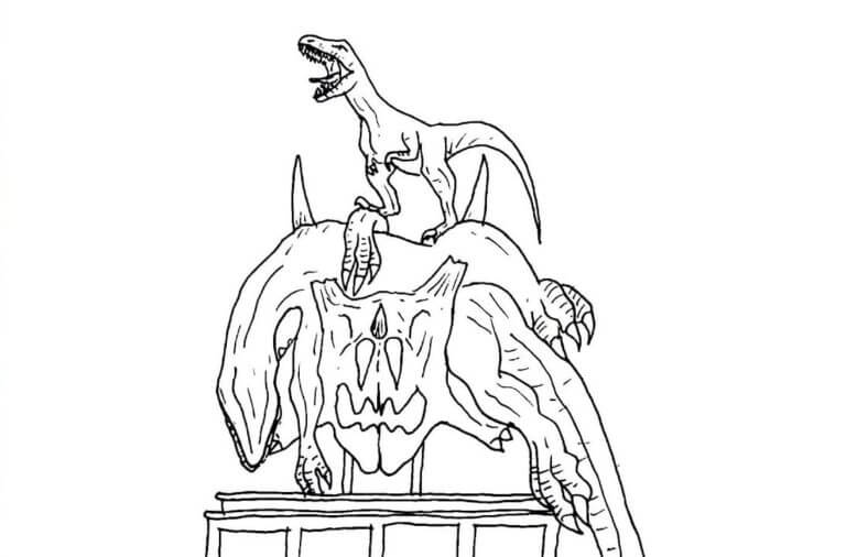 Climbed into the carcass coloring page