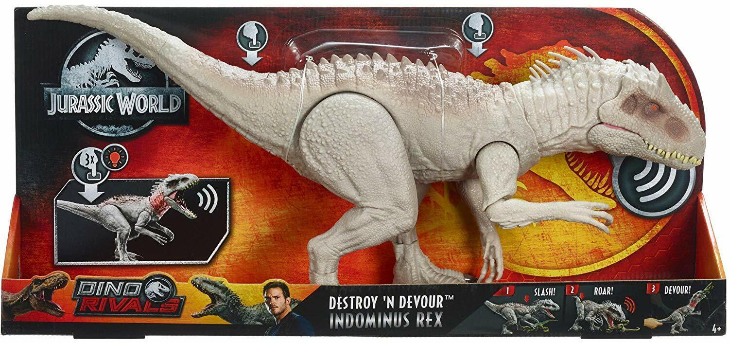 Jurassic world bite n fight tyrannosaurus or destroy n devour indominus rex