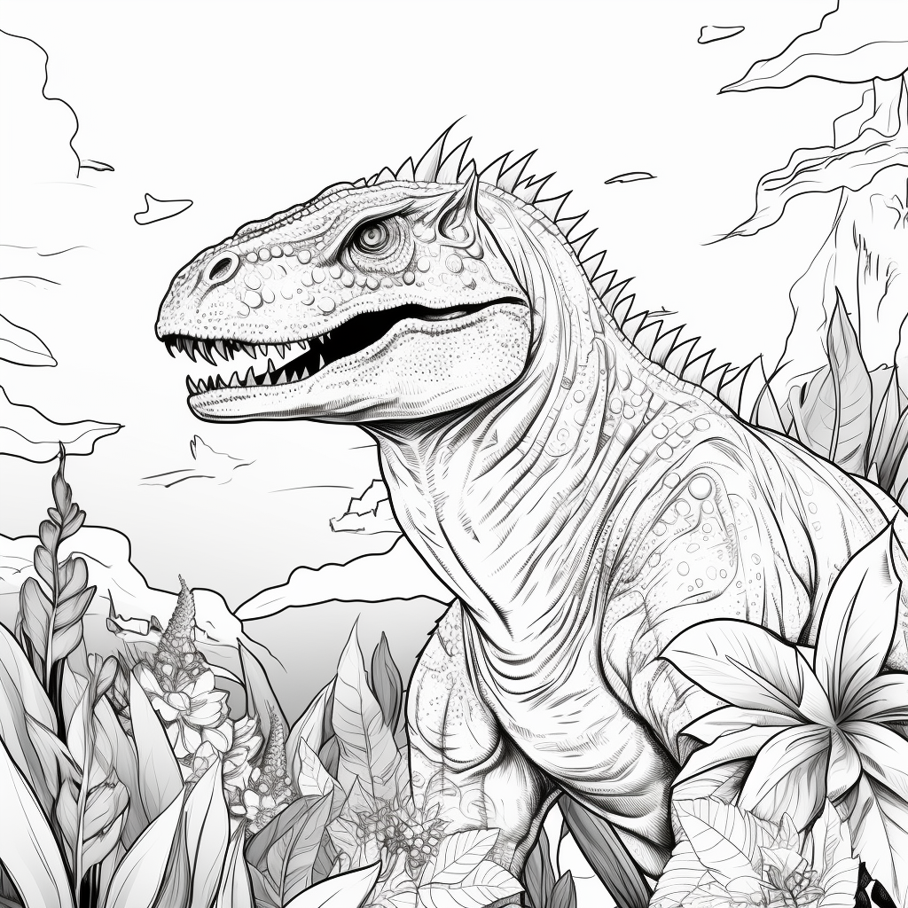 Carnotaurus coloring pages