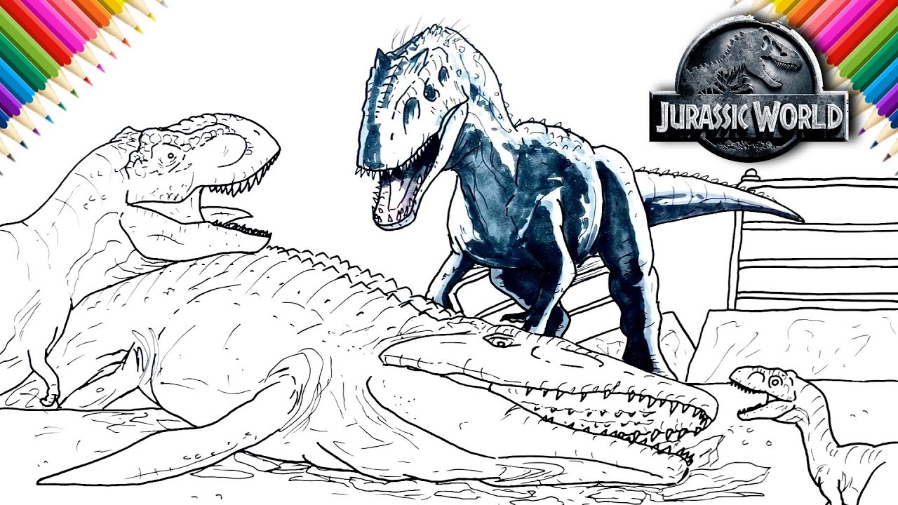How to draw indoinus rex vs allt
