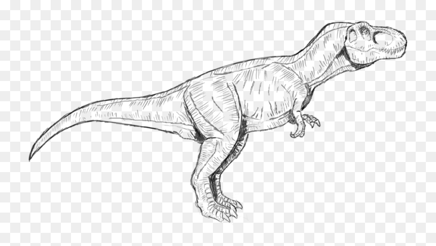 Jurassic park t rex coloring pages to print