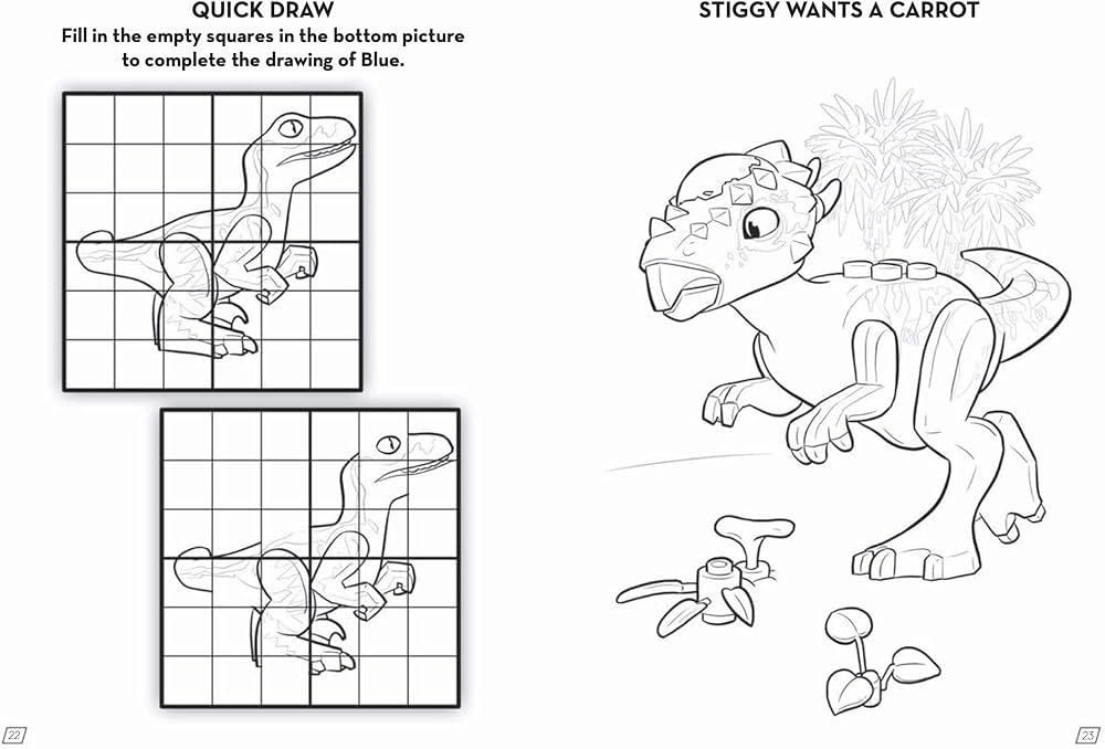 Lego jurassic worldâ fun to colour buster books books