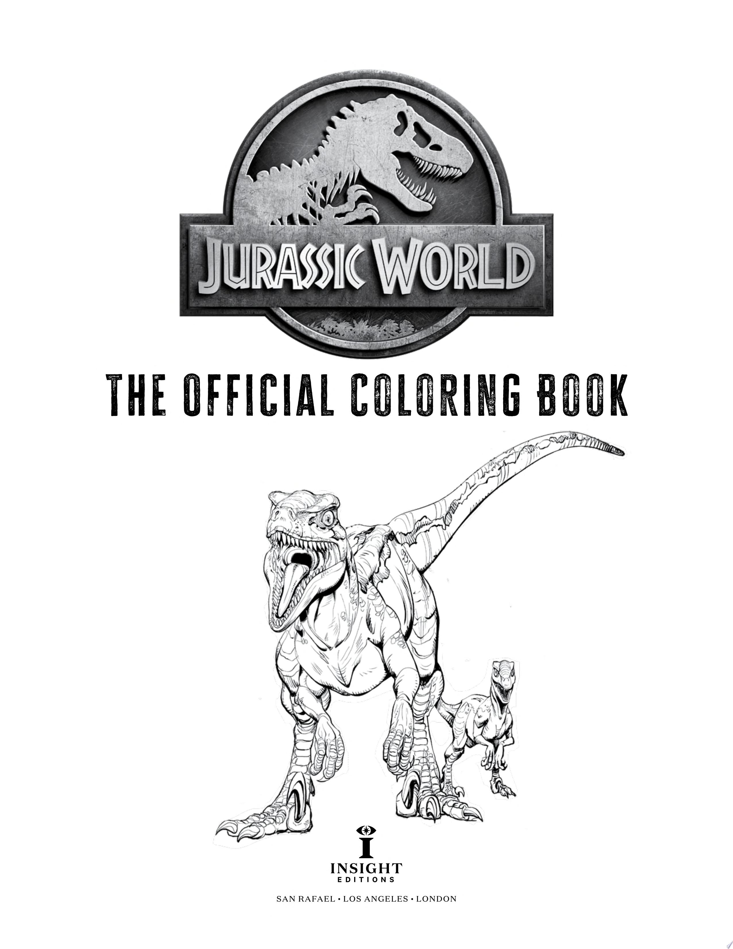 Jurassic world the official coloring book