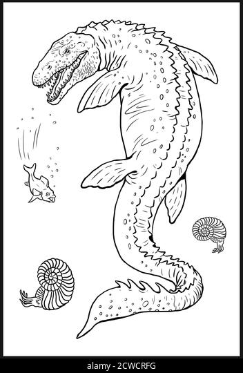Aquatic prehistoric reptile