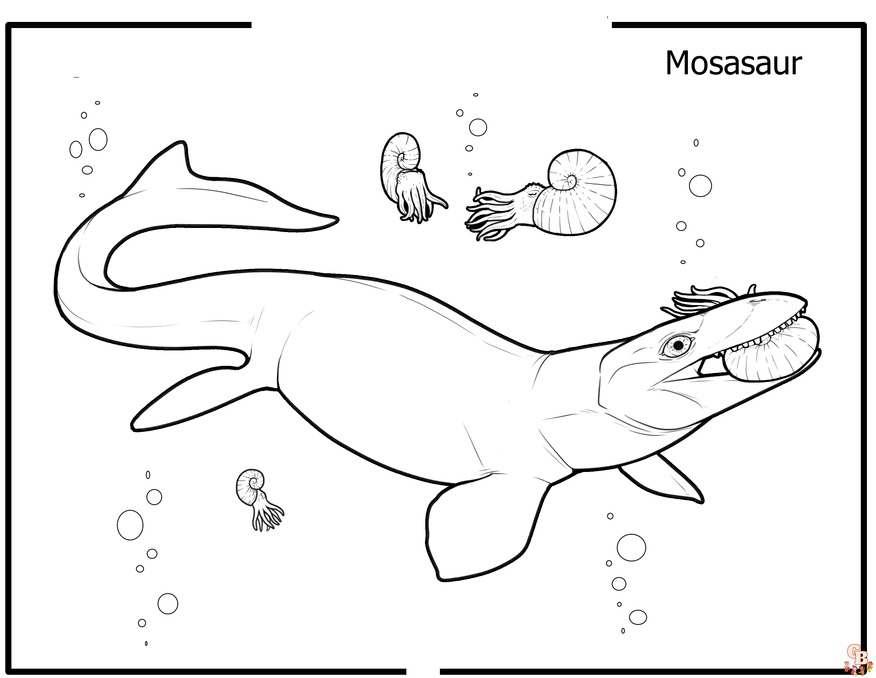 Get creative with mosasaurus coloring pages free and easy