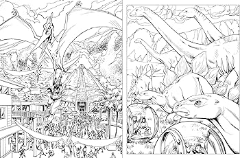 Jurassic world the official coloring book insight editions zornow jeffrey books