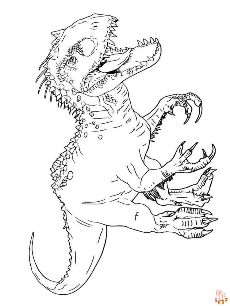 Free printable jurassic world coloring pages