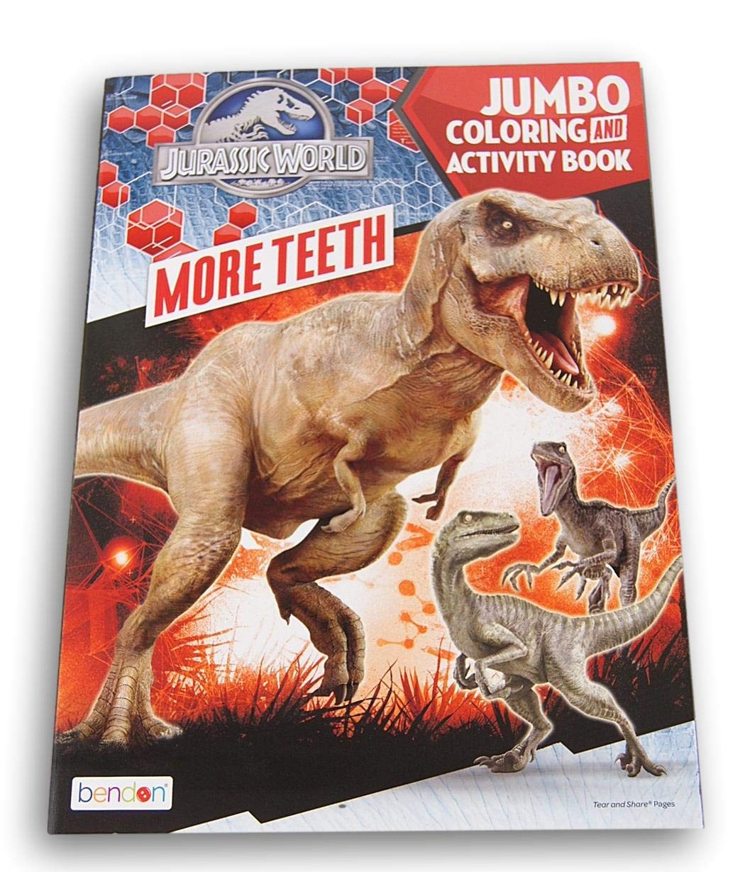 Jurassic world jumbo coloring and activity book