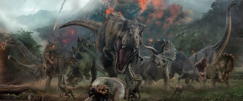 Dinosaurs in jurassic park