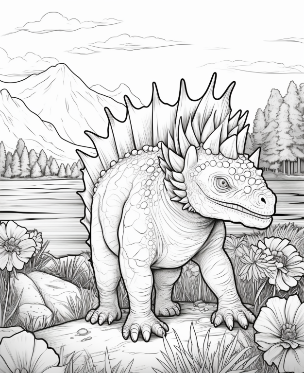 Dinosr coloring book printable â verity fashion