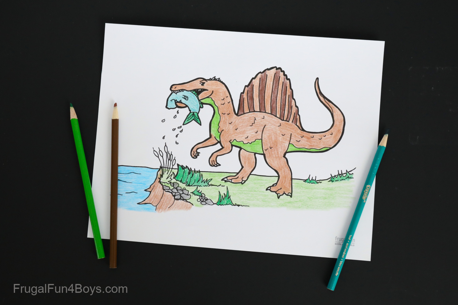 Five awesome dinosaur coloring pages