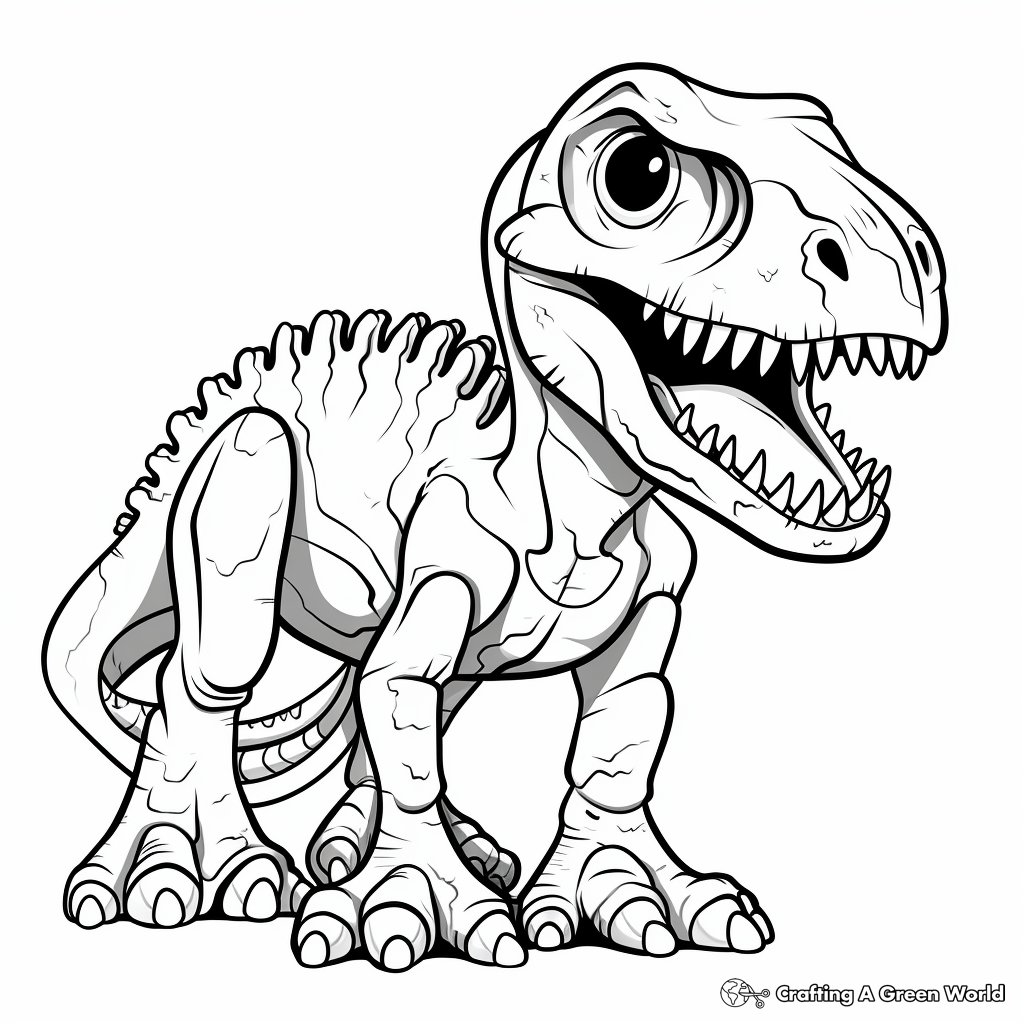 T rex coloring pages