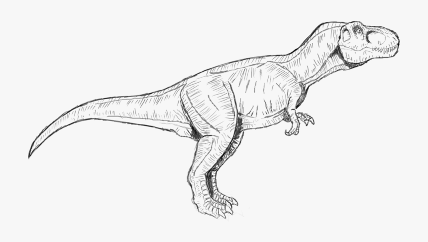 Jurassic park t rex coloring pages to print