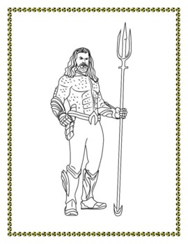 Justice league coloring pages by zainab arshad tpt