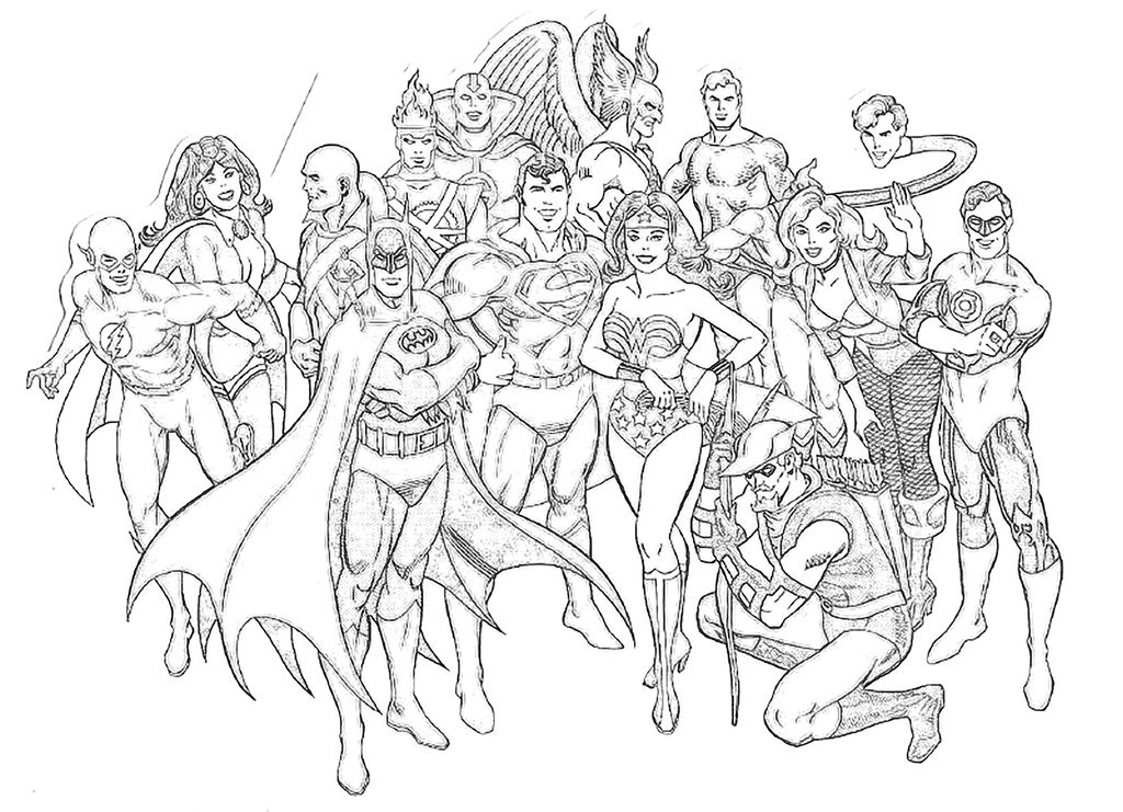 Superfirends color page by richard on