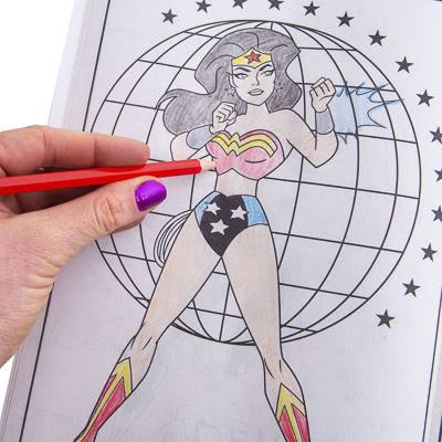 Bendon justice league unlimited evildoers beware jumbo coloring and ac â