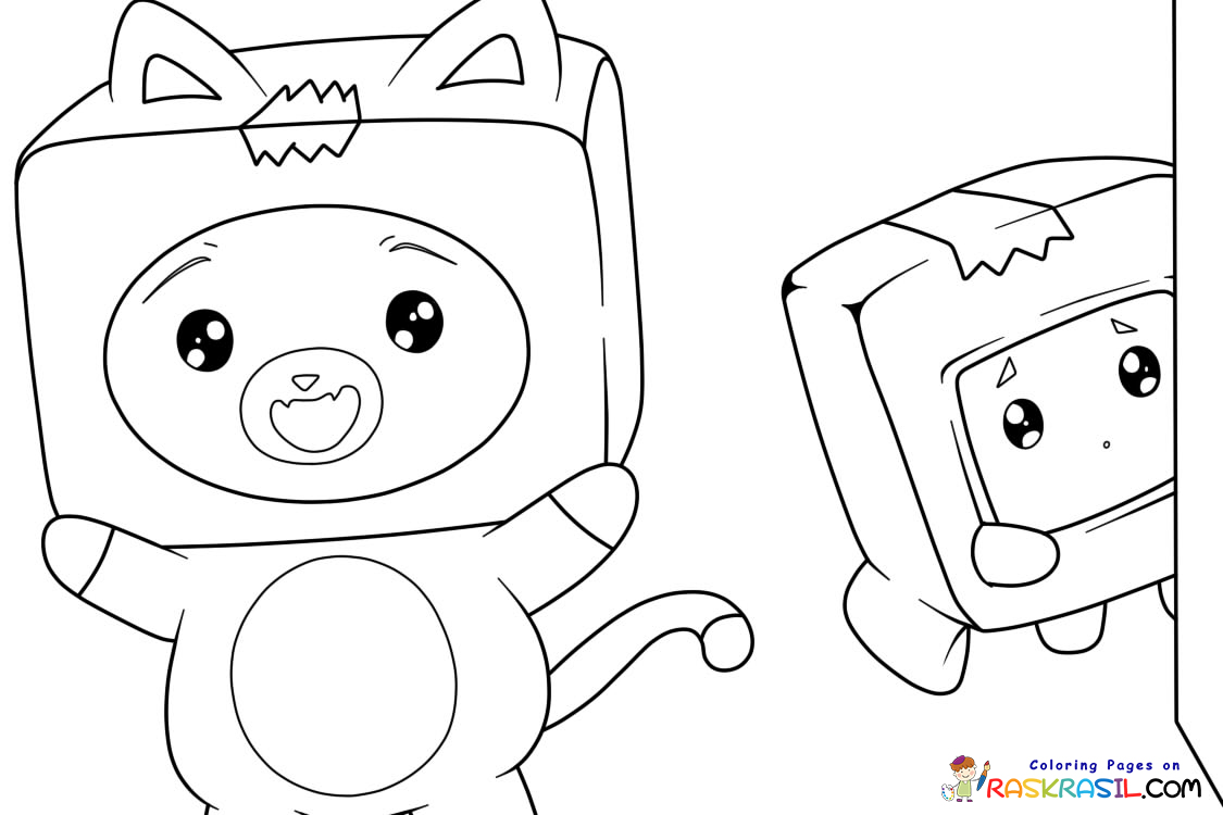 Lankybox coloring pages