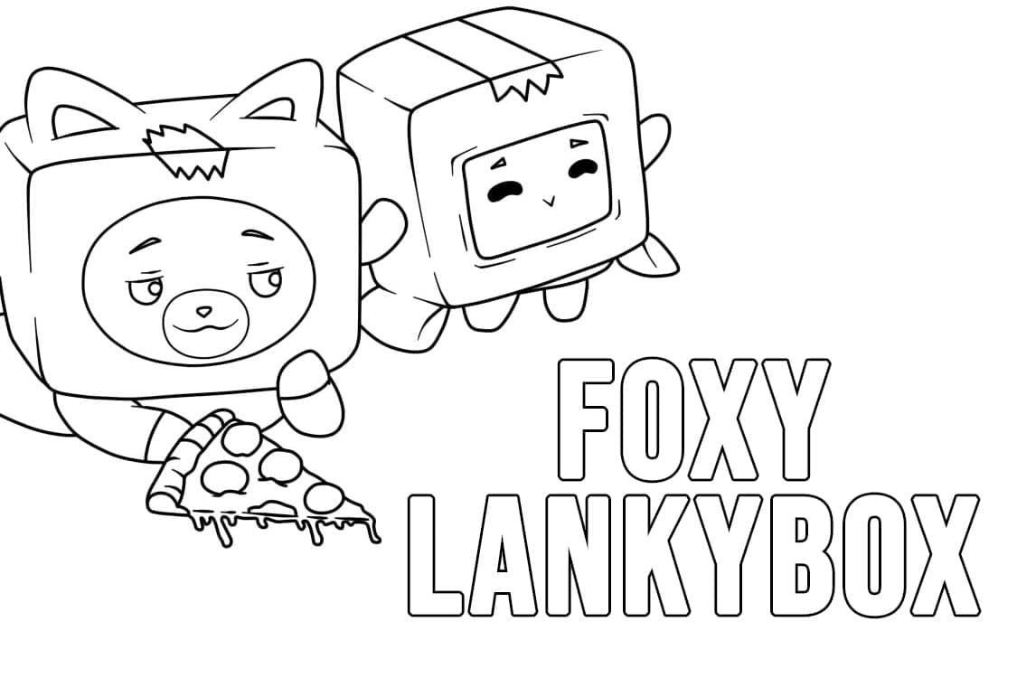 Lankybox coloring pages
