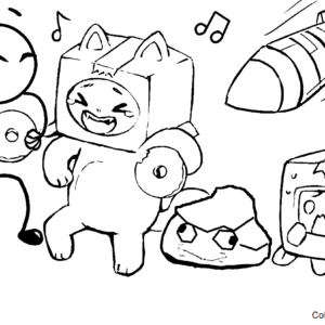 Lankybox coloring pages printable for free download