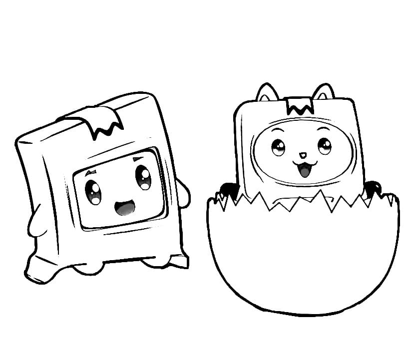 Lankybox coloring pages