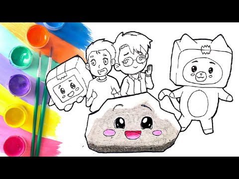 Drawing lankybox character