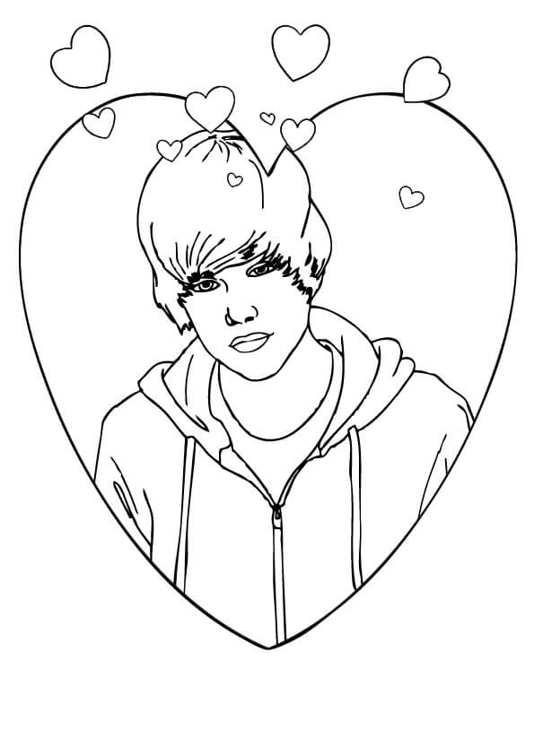 Justin bieber coloring pages