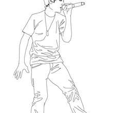 Justin bieber coloring pages