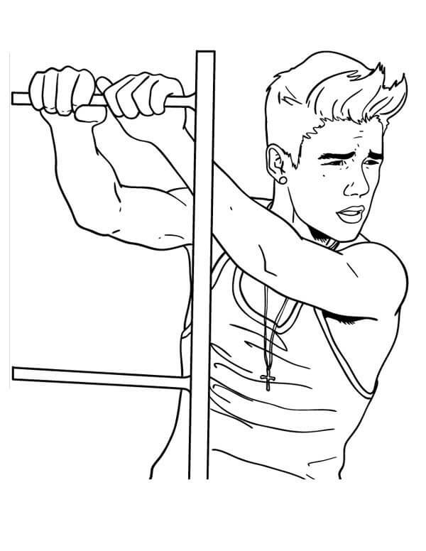 Justin bieber coloring pages