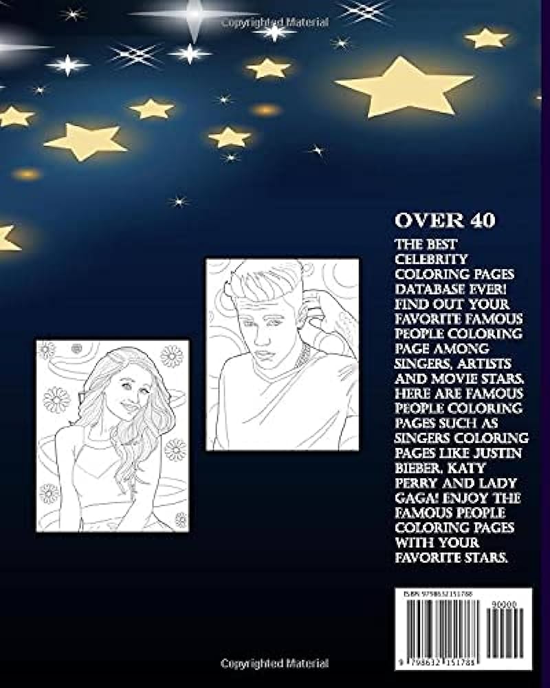 Color your way to lm adult coloring book the best celebrity coloring pages coloring book for adult and teens robert k lawson books