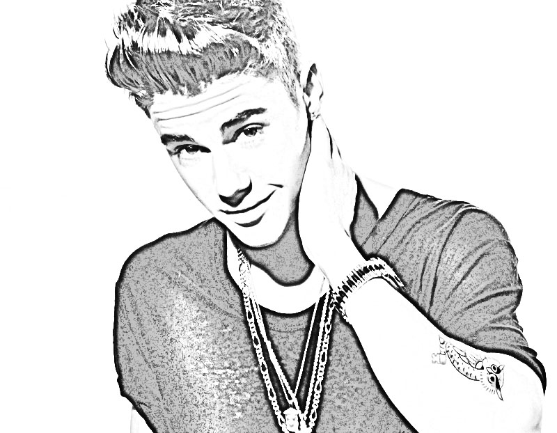 Coloring pages images justin bieber coloring pages